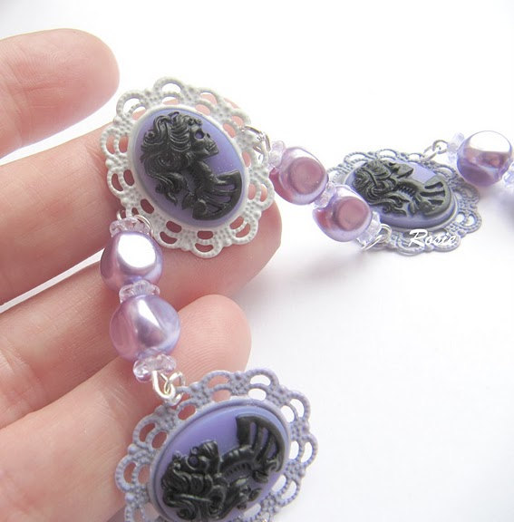 Gothic Purple Bracelet
